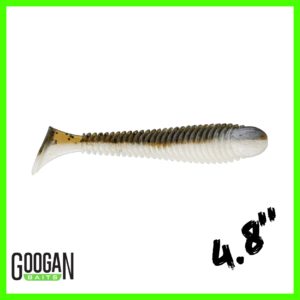 GB – Saucy Swimmer 4.8″ – Green Pumpkin Pearl