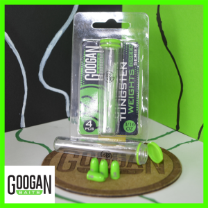 GB – Green Series Weights – Tungsten Worm 3/16oz in Googan Green