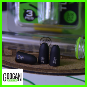 GB – Green Series Weights – Tungsten Worm 3/8oz in Black