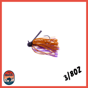 3/8oz Tungsten Resin Football Jig – Brown Purple