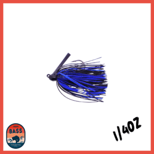 1/4oz Tungsten Swim Jig – Black and Blue