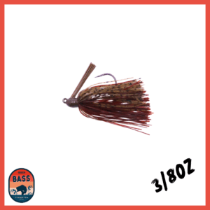 3/8oz Tungsten Swim Jig – Dark Pumpkin Brown