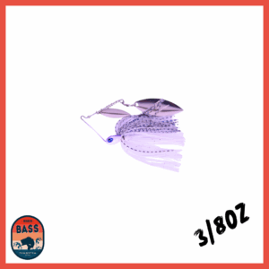 3/8oz Tungsten Twin Willow Spinnerbait – Special White